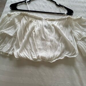 Flowy off the shoulder crop top